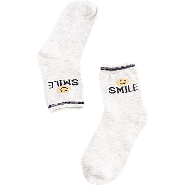 Childrens socks Shelvt light gray Smile 50494829