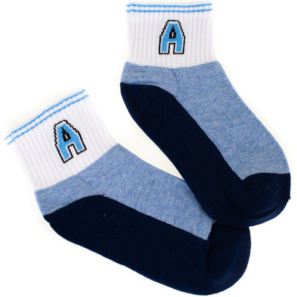 Childrens socks Shelvt blue with asterisk 50495385