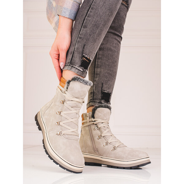 GOODIN Gray womens trappers with Shelvt insulation 50632850