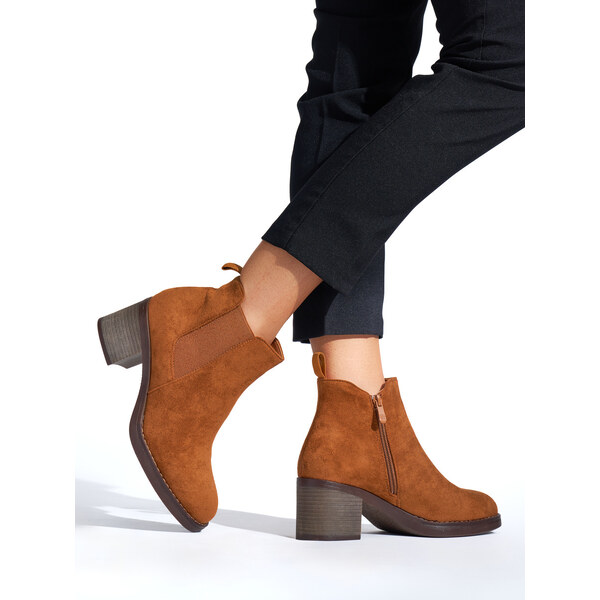 Shelvt Brown classic ankle boots 55877199