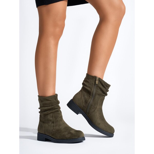 Shelvt Dark green womens cowboy boots 55941943