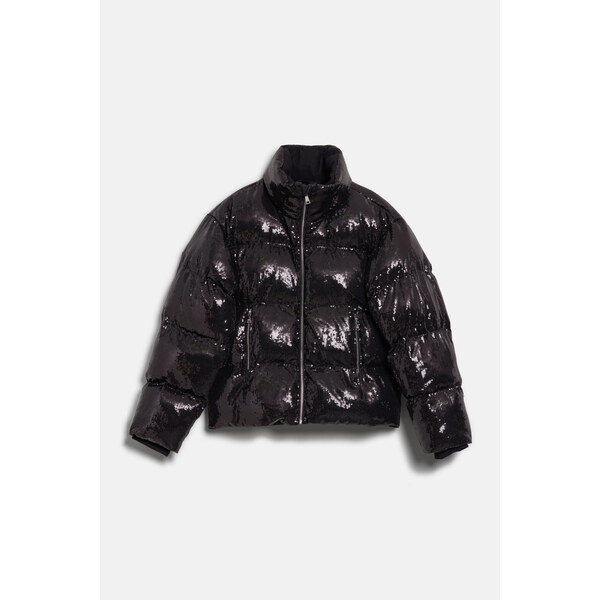 BUNDA KARL LAGERFELD SEQUIN FAUX DOWN JACKET 58458769