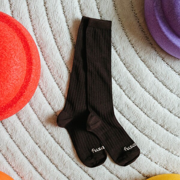 Detské podkolienky Fusakle Rebro čierne 61754460