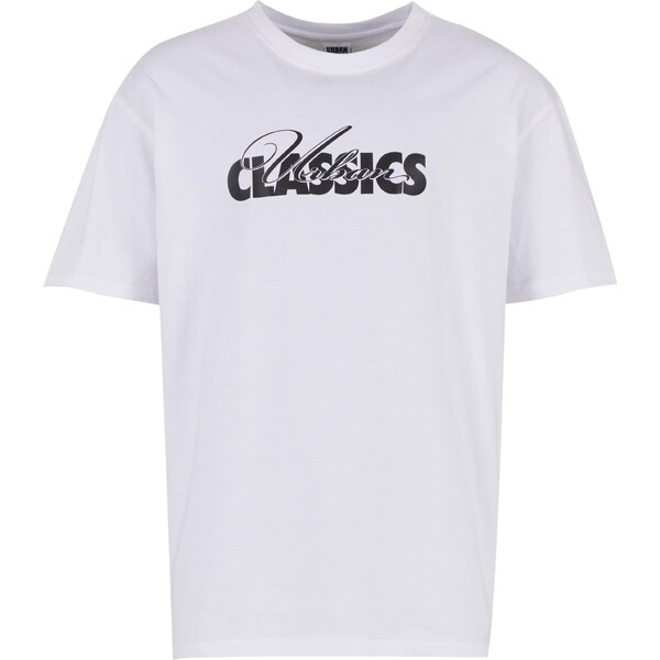 Urban Classics Tričko Cursive Bold čierna / biela 65644226