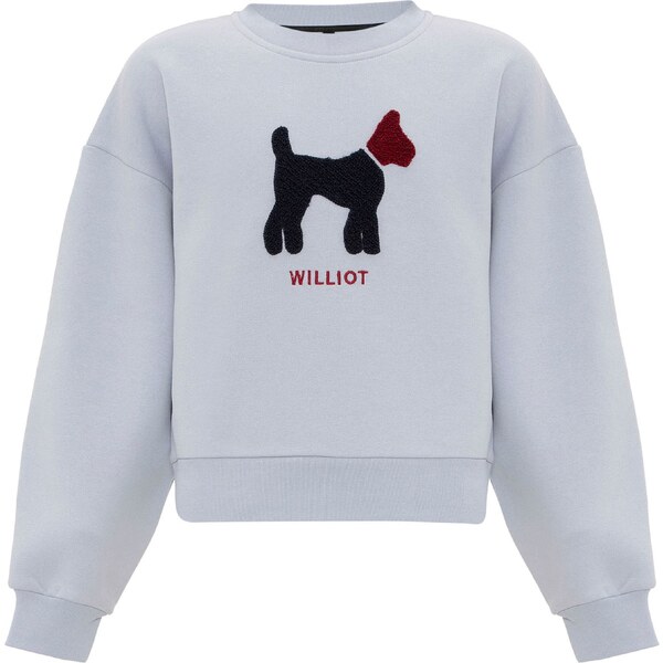 Williot Mikina svetlomodrá / burgundská / čierna 59666330