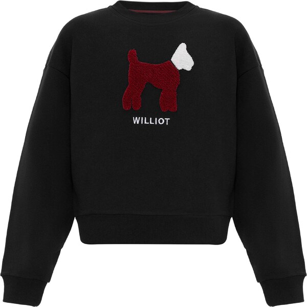 Williot Mikina burgundská / čierna / biela 59666331