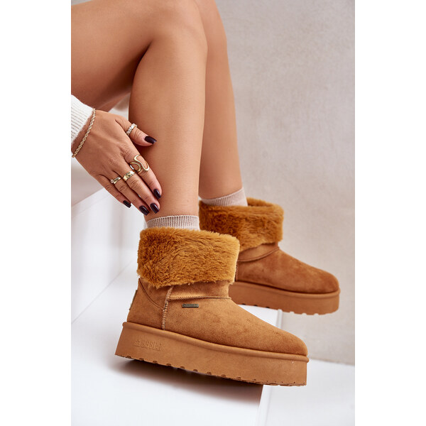 BIG STAR SHOES Platform snow boots with fur Big Star OO274A106 Camel 59905222
