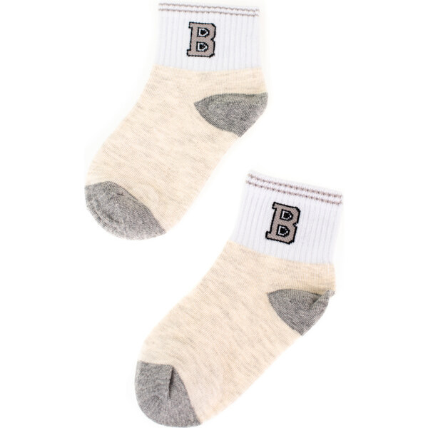 Childrens socks Shelvt beige with a star 50495460