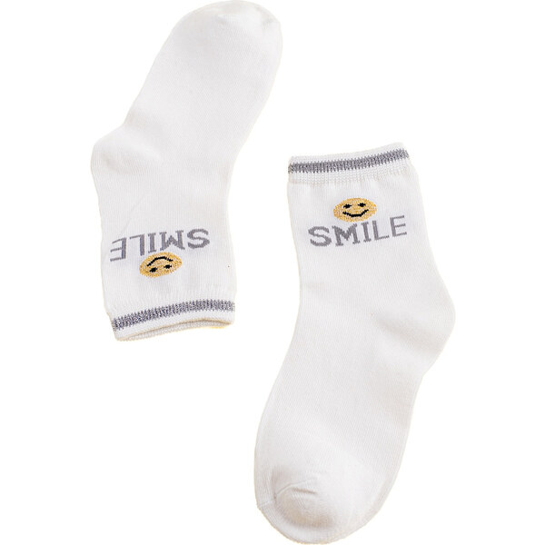Childrens socks Shelvt white Smile 50526538