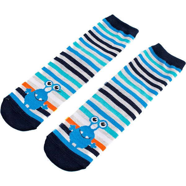 Detské ponožky Shelvt s pruhovaným mimozemšťanom 50633722
