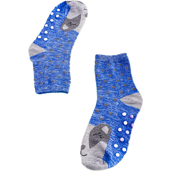 Non-slip Girls Socks Shelvt Blue Badgers 50494834