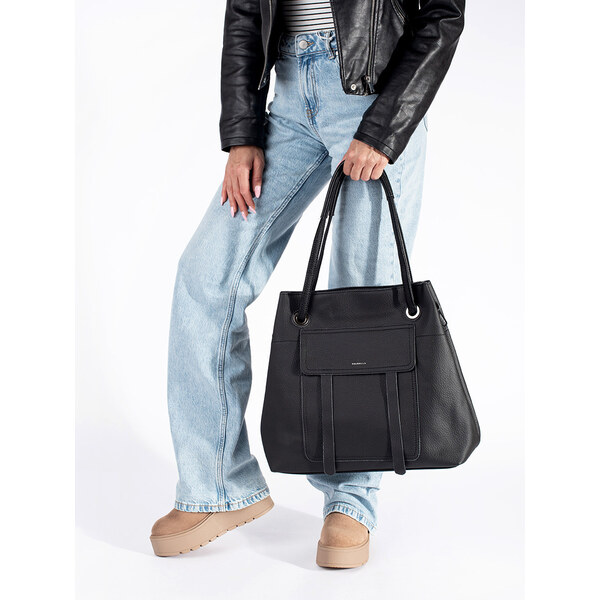 Shelvt Black shopper bag 59902330