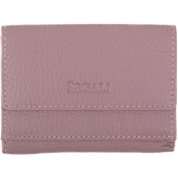 SEGALI Dámska kožená peňaženka SG-21756 ružová 58986695