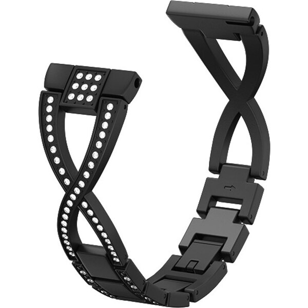 Elegantný kovový remienok Xenia čierna 22mm 58989359