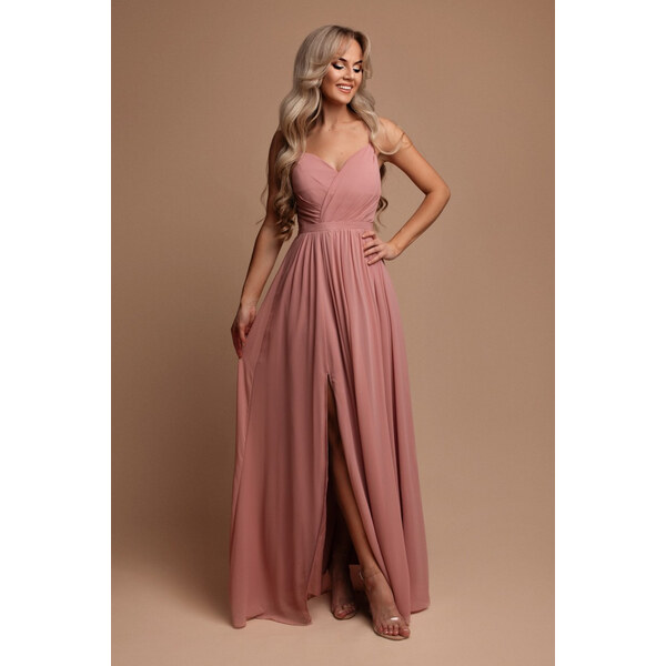 miadresses.sk Staroružové spoločenské šaty na ramienka 58990758