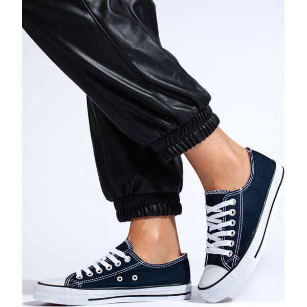 SHELOVET Modré dámske plátené tenisky ZC-2N 66147123