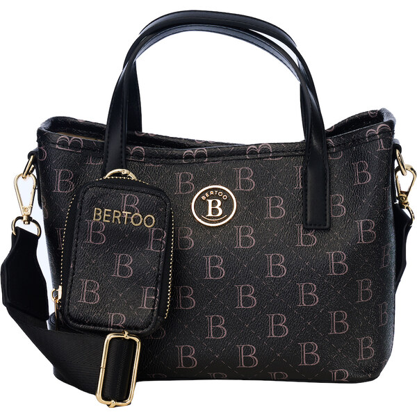 Dámska kabelka BERTOO Sara čierna/logo 63180626