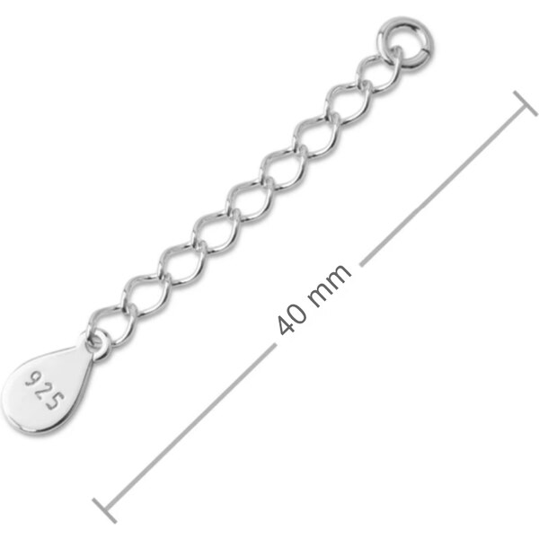 Olivie Strieborná predlžovacia retiazka 8275 48563646