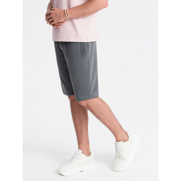 Ombre Mens BASIC cotton sweat shorts - graphite 57777973