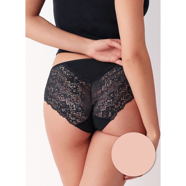 Sada 2 nohavičiek s čipkovou zadnou časťou Cotonella Midi GD 288 Midi 56622011