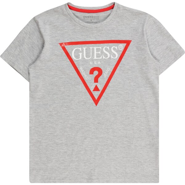 GUESS Tričko svetlosivá / červená / biela 59061264