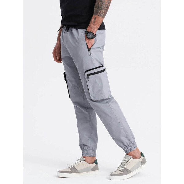 Ombre Mens JOGGER pants with stand-off and zippered cargo pockets - 57777175