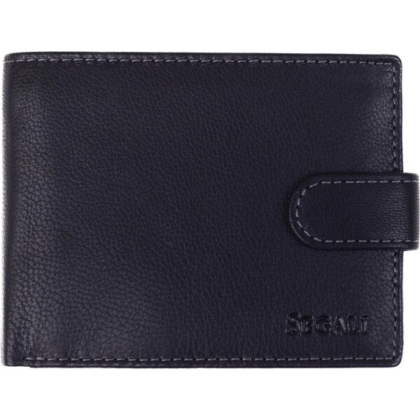 SEGALI Pánska kožená peňaženka SG-27665 čierna 59065116