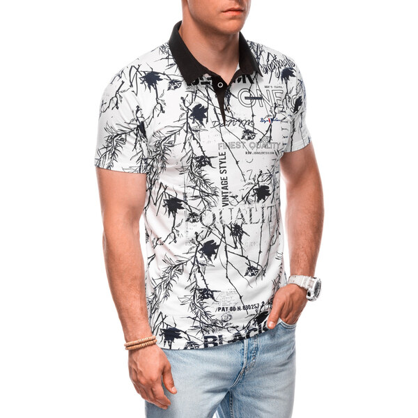Edoti Printed Mens Polo Shirt 57778727