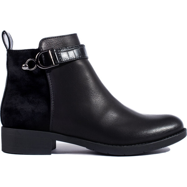 SHELOVET Čierne klasické členkové topánky 3891B 66149049