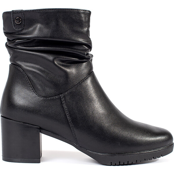 BASIC Čierne dámske kožené členkové topánky na stĺpiku Sergio Leone, 58321610