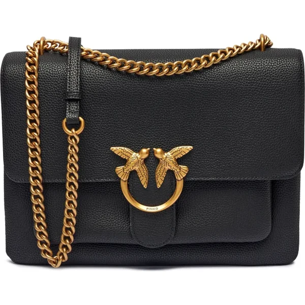 Pinko Kožená kabelka na rameno LOVE ONE SOFT BIG 59070976