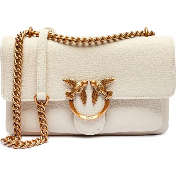 Pinko Kožená kabelka na rameno LOVE ONE SOFT MINI 59064930