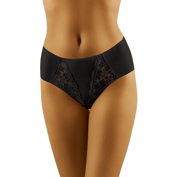 Wol-Bar Bavlnené nohavičky vyššie Eco-Li čierne, Farba čierna 20151002