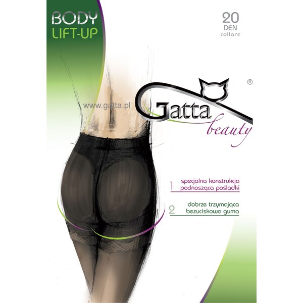 Gatta Sťahovacie pančuchy formujúce zadok Body Lift-Up 20 DEN-S, Farba 37650004