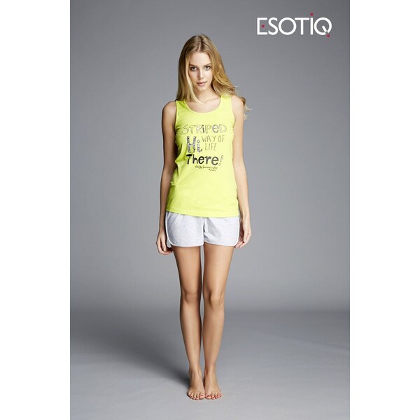 Esotiq Dámske krátke pyžamo s nápisom Kita 33003 -71X 33006 -71X, 61719253