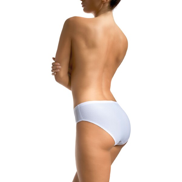 Babell Dámske bezšvové nohavičky hladké BBL 2002 biele, Farba biela 20155127