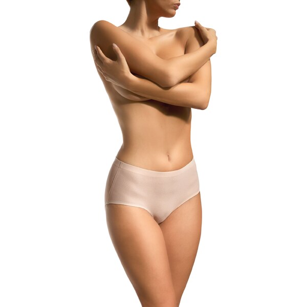 Babell Bezšvové nohavičky s vyšším pásom BBL 2004 béžové, Farba béžová 20155132