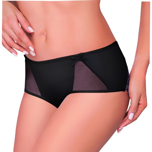 Ewana Zvodné dámske boxerky nohavičky Becky 096 čierne, Farba čierna 20156547