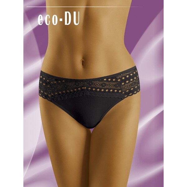 Wol-Bar Bavlnené nohavičky organická bavlna Eco-Du čierne, Farba 23161671