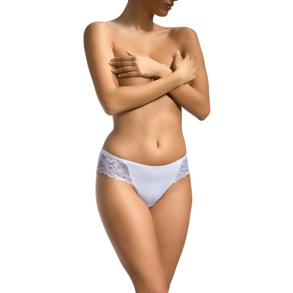 Babell Bavlnené nohavičky klasické BBL 011 biele, Farba biela 23727393