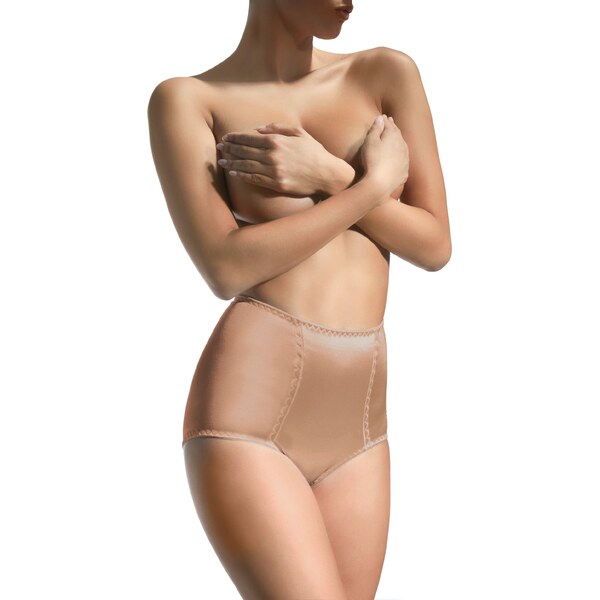 Babell Sťahovacie nohavičky s vyšším pásom Rika BBL 106 béžové, Farba 24341075