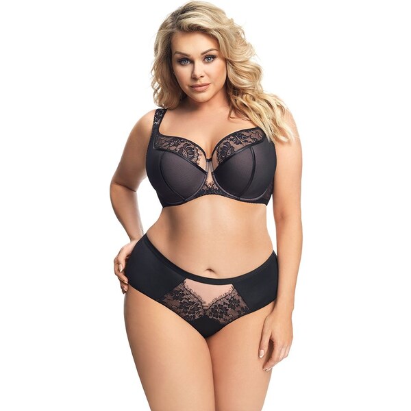 Gorsenia Nohavičky s vyšším pásom Alicante K648 čierne, Farba čierna 30510635