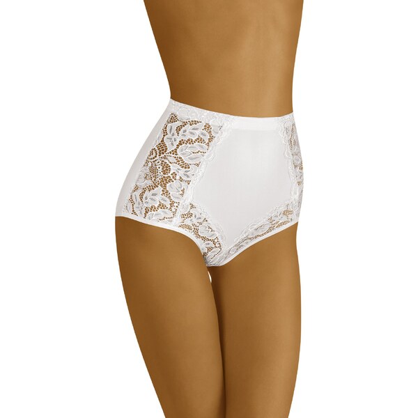 Wol-Bar Sťahovacie nohavičky s vyšším pásom Eleganta biele, Farba 30510643