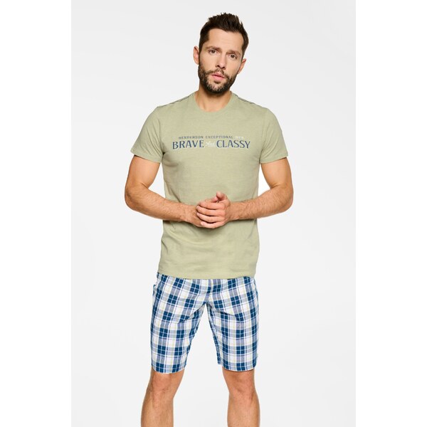 Henderson Pánske krátke pyžamo Proud 39735-65X mätové, Farba mätová 35412278