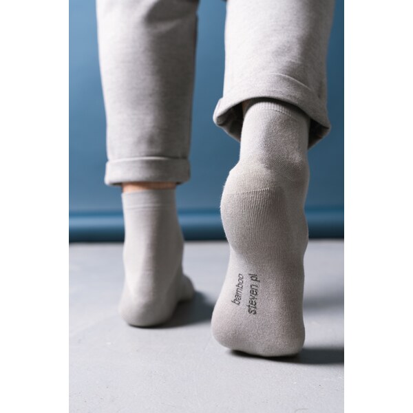 Steven Ponožky dlhé 028-003 šedé/43, Farba šedá 35512946