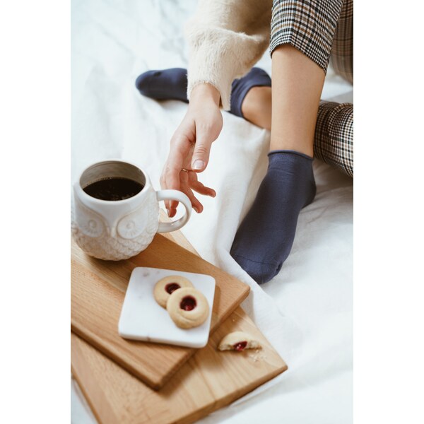 Steven Dámske členkové ponožky 041-015 jeans/37, Farba jeans 35513018