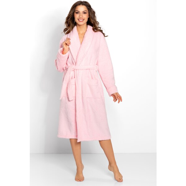 Momenti Per Me Luxusný dámsky župan Rosie ružový, Farba ružová 42633494