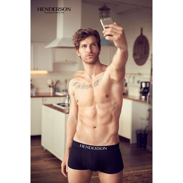 Henderson Pánske boxerky Dust 35039-99X, Farba čierna 43808796
