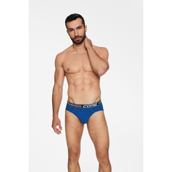 Henderson 2-PACK pánske slipy Bone 40355-MLC tmavošedé melanžové 35562303