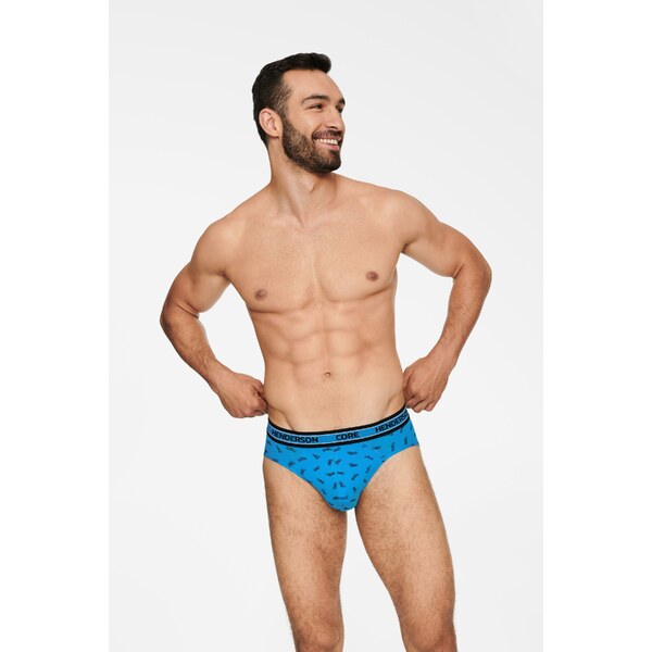 Henderson 2-PACK pánske slipy Boost 40061-MLC tmavošedé melanžové 35562304